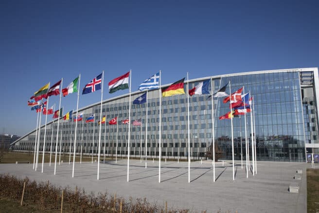 Exterior view of the new NATO headquarters